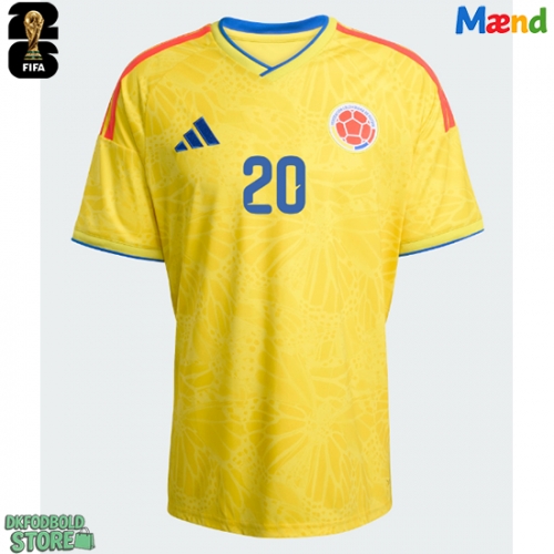 Colombia Juan Fernando Quintero #20 Replika Hjemmebanetrøje VM 2026 Kortærmet